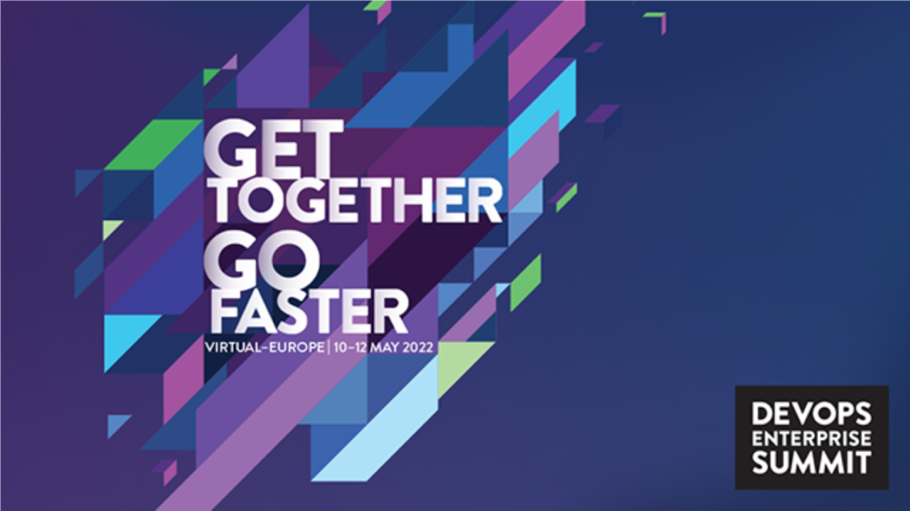 DevOps Enterprise Summit artwork reading Get Together, Go Faster.