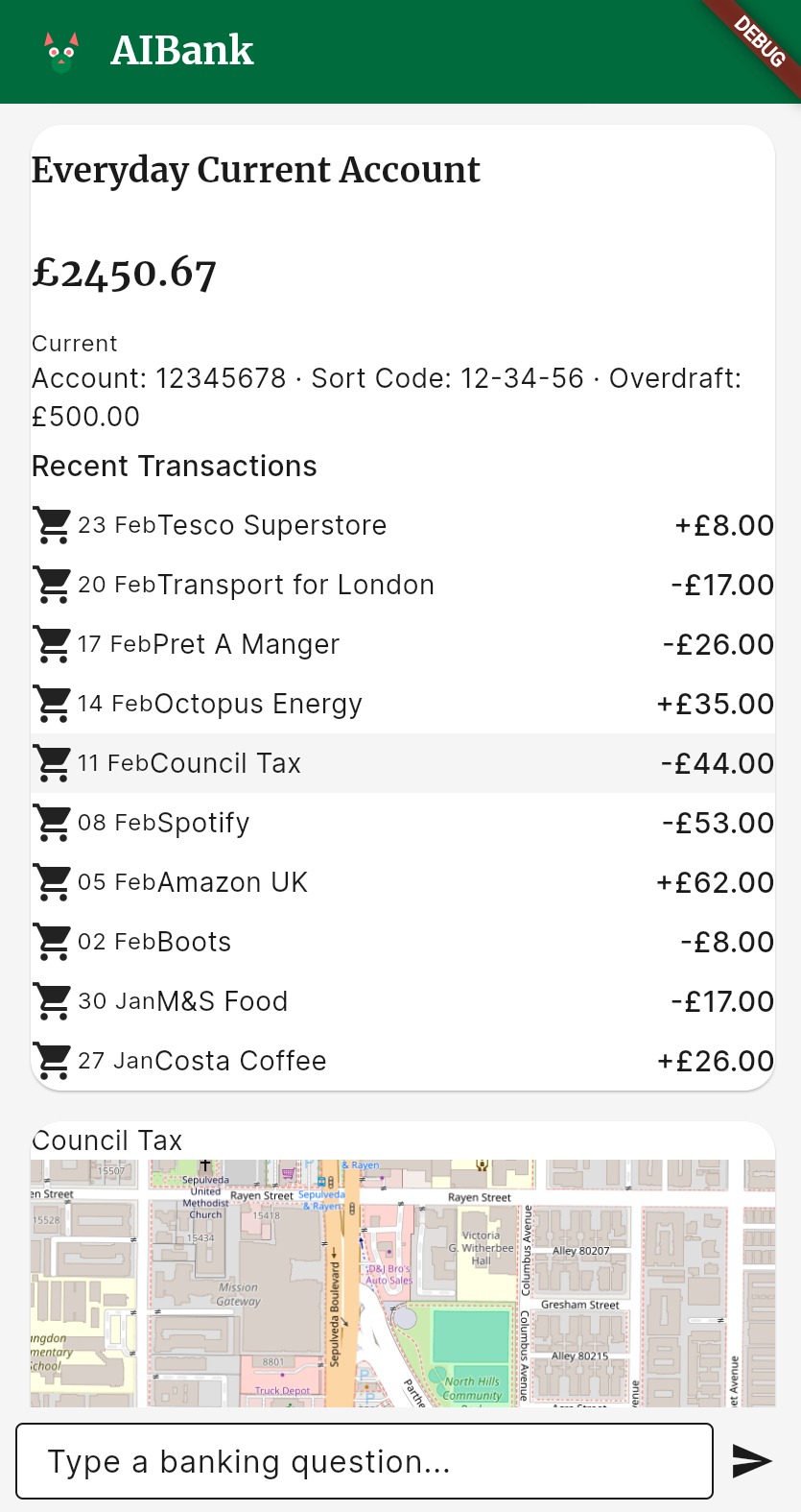 AIBank app screenshot